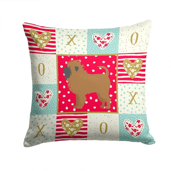 Affenpinscher #1 Love Fabric Decorative Pillow