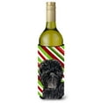 thumbnail image 1 of Affenpinscher Candy Cane Holiday Christmas Wine Bottle Hugger, 1 of 1