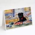thumbnail image 1 of Affenpinscher Christmas Cookies Greeting Cards Pack of 8 7 in x 5 in, 1 of 3