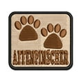 thumbnail image 1 of Affenpinscher Dog Paw Prints Fun Text Applique Multi-Color Embroidered Hook & Loop Patch - 3 Inch Medium, 1 of 5