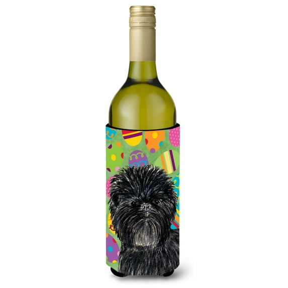 Affenpinscher Easter Eggtravaganza Wine Bottle Hugger