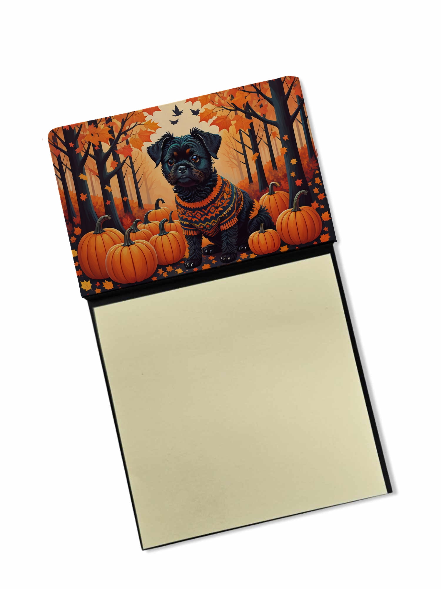 Affenpinscher Fall Sticky Note Holder 3.25 in x 5.25 in - Walmart.com