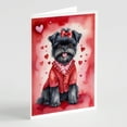 thumbnail image 1 of Affenpinscher My Valentine Greeting Cards Pack of 8 7 in x 5 in, 1 of 28