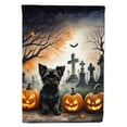 thumbnail image 1 of Affenpinscher Spooky Halloween House Flag 28 in x 40 in, 1 of 7