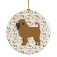 thumbnail image 1 of Affenpinscher #1 Merry Christmas Ceramic Ornament 2.8 in x 2.8 in, 1 of 3