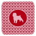 thumbnail image 1 of Affenpinscher Valentine Hearts Foam Coasters - Set 4, 3.5 x 3.5 In., 1 of 1