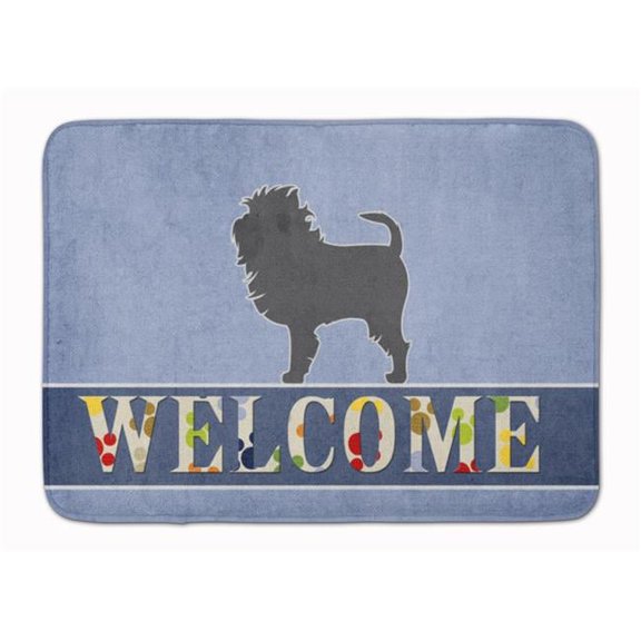 Affenpinscher Welcome Machine Washable Memory Foam Mat