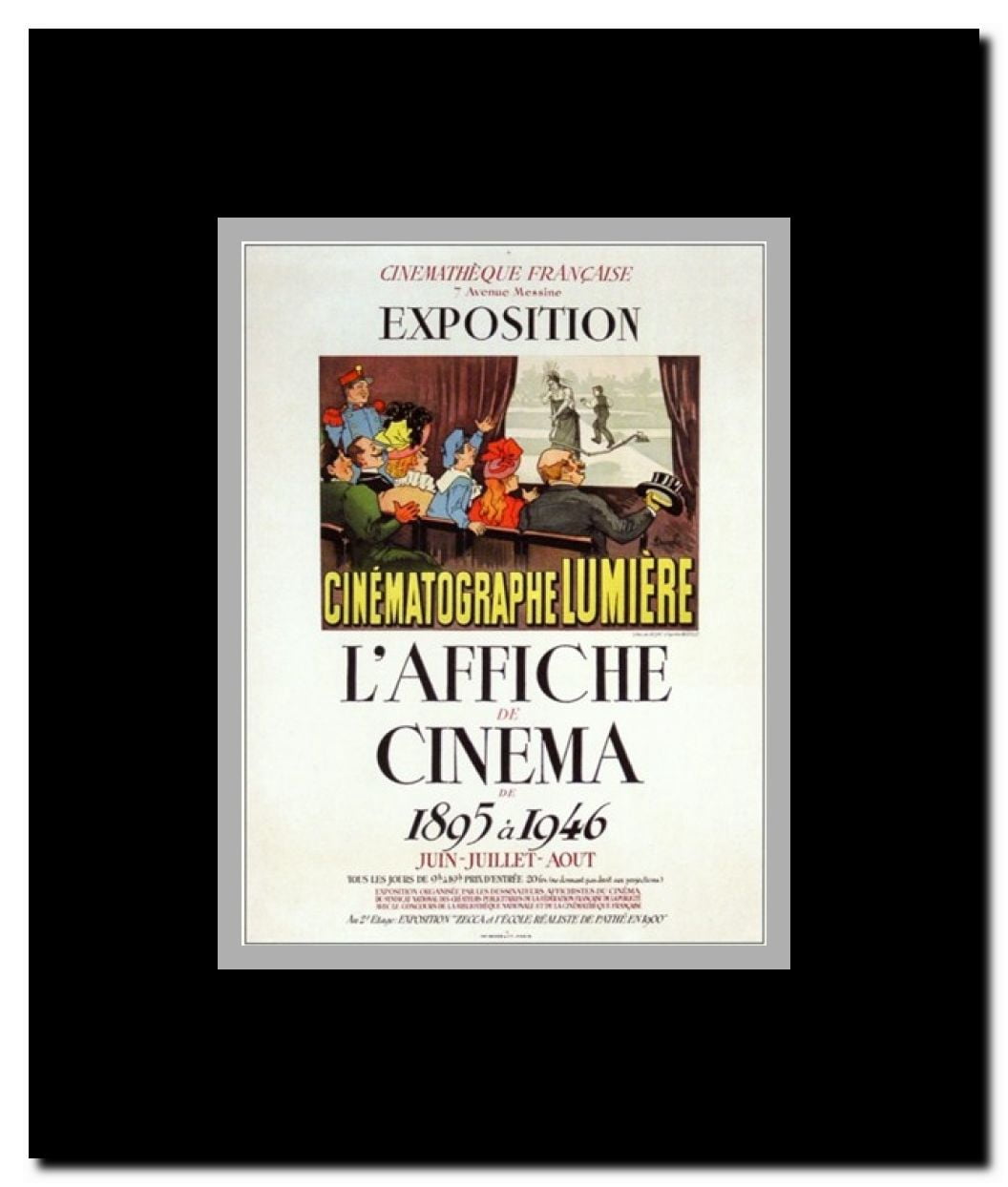 Affiche De Cinema De 1895 a 1946 L' Framed Movie Poster
