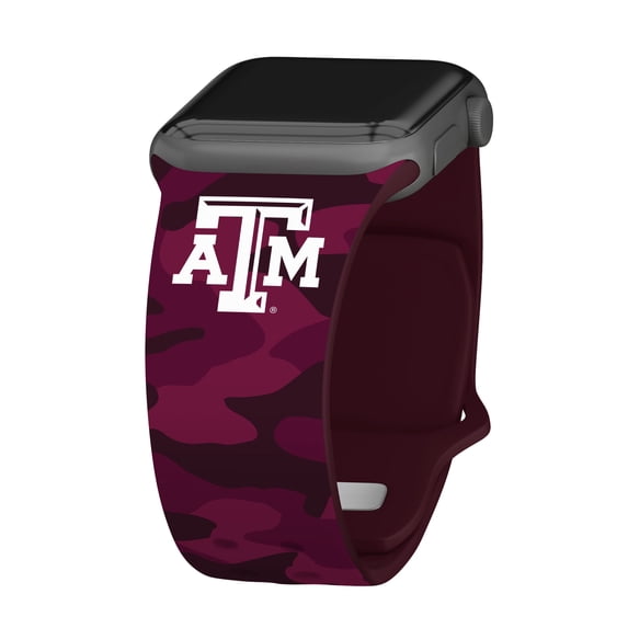 Aggies HD Camo Unisex Watch Band for Apple Watch, 38/40/41mm(42mm Series 10/11) Short by Affinity Bands