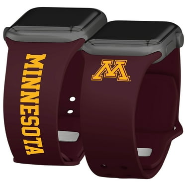 Golden Gophers HD Iconic Edition Watch Band Compatible with Apple Watch, 38/40/41mm(42mm Series 10) Long by Affinity Bands