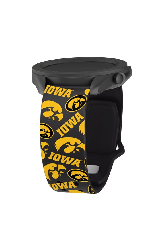 Hawkeyes HD Scattered Logo Unisex Watch Band for Samsung Galaxy Watch 4 - 7 and More, 20mm Short by Affinity Bands