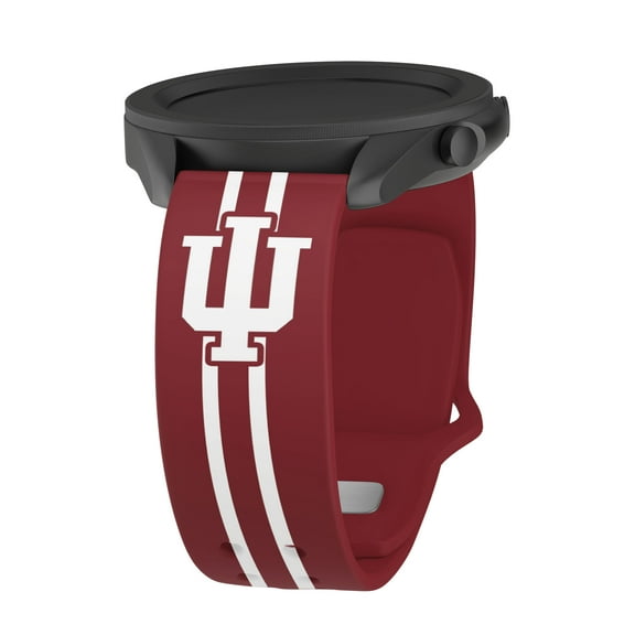 Hoosiers HD Stripes Logo Unisex Watch Band for Samsung Galaxy Watch 4 - 7 and More, 20mm Short by Affinity Bands