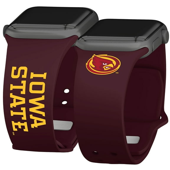Iowa State HD Iconic Edition Unisex Watch Band for Apple Watch, 42/44/45/49mm(46mm Series 10/11) Long by Affinity Bands