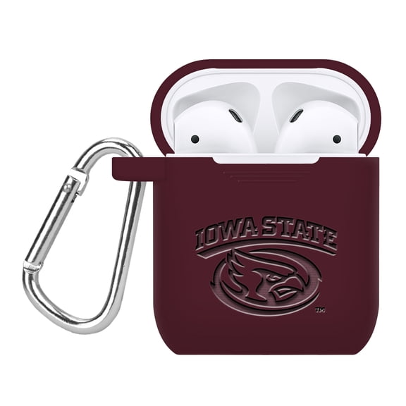 Iowa State Cyclones Debossed Silicone AirPods Case Cover