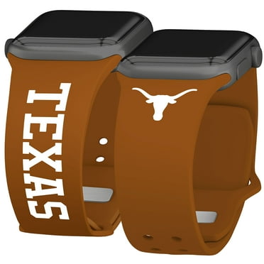 Longhorns HD Iconic Edition Watch Band Compatible with Apple Watch, 38/40/41mm(42mm Series 10) Long by Affinity Bands