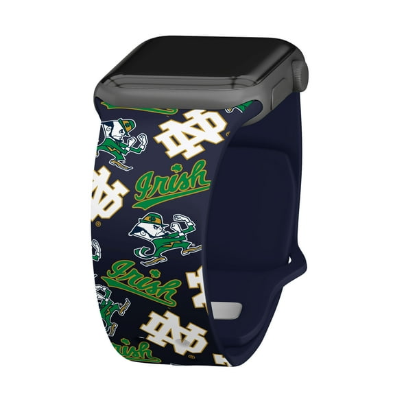 Notre Dame HD Scattered Logo Unisex Watch Band for Apple Watch, 42/44/45/49mm(46mm Series 10) Long by Affinity Bands