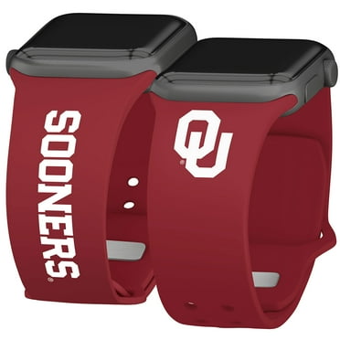 Sooners HD Iconic Edition Watch Band Compatible with Apple Watch, 38/40/41mm(42mm Series 10) Long by Affinity Bands