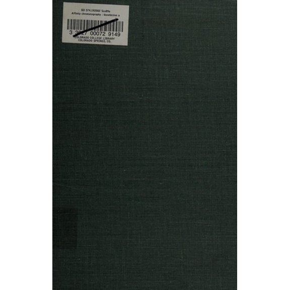 Pre-Owned Affinity Chromatography (Hardcover) 9780471026495