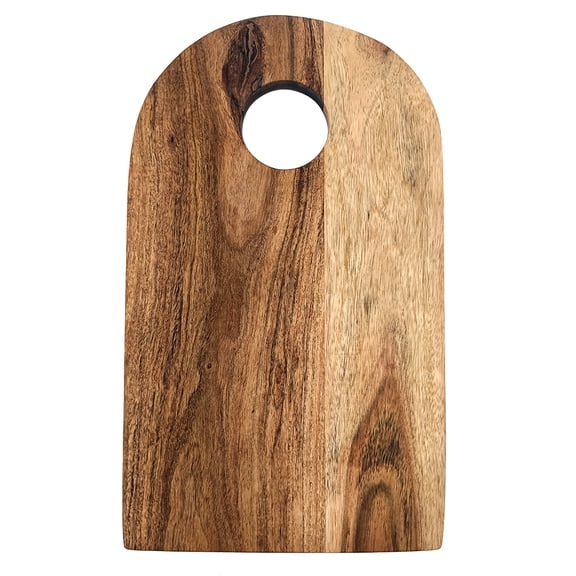 Affinity Dcor Acacia Wood Cutting Board With Handle Gift For Her Charcuterie Wooden Boards Serving Tray Kitchen Dcor (15 x 9 inch)