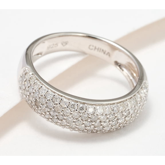 Affinity Diamonds Sterling Silver Band Ring, Size 11