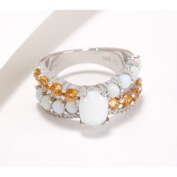 Affinity Gems Sterling Silver Cushion Cut Criss-Cross Band Ring, Size 6