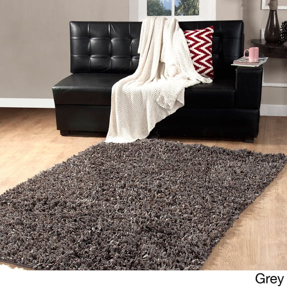 Affinity Home Collection Fancy Yarns Hand-Woven Cozy Shag Rug (5 feet x 8 feet)