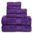 thumbnail image 1 of Affinity Linens AERO6PCTWL-PRL AeroSoft Premium Combed Cotton 710 GSM Bath Towel Set, Purple - One Size, 6 Piece, 1 of 1