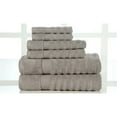 thumbnail image 1 of Affinity Linens AFL16PCTWLST-PLT 100 Percent Egyptian Cotton 600 GSM Luxury Towel Set - Platinum, 1 of 9