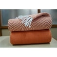 thumbnail image 1 of Affinity Linens HBTH100PCT-COL Soft 100-percent Cotton Throw with Hand Knotted Fringes-Coral, 1 of 5