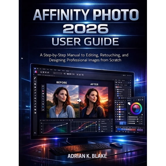 Affinity Photo 2026 User Guide: A Step-by-Step Manual to Editing, Retouching, and Designing Professional Images from Scr, (Paperback)