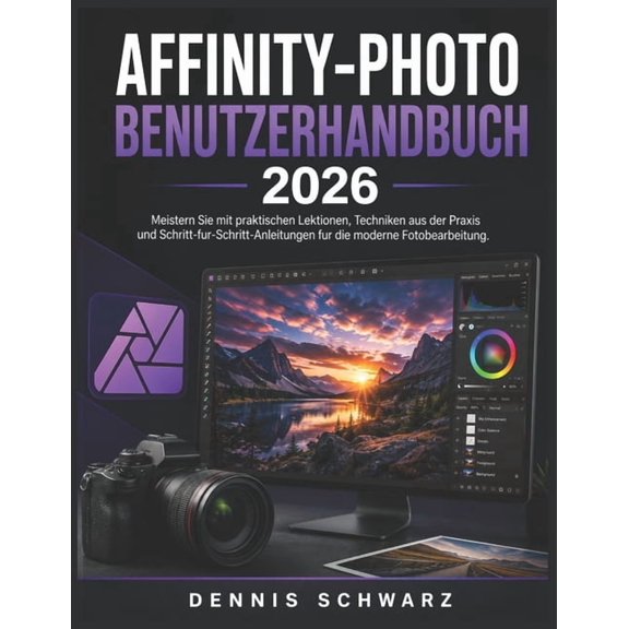 Affinity-Photo Benutzerhandbuch 2026: Meistern Sie mit praktischen Lektionen, Techniken aus der Praxis und Schritt-fur-S, (Paperback)