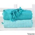 thumbnail image 1 of Affinitylinens DSTH100PCT-TPE 60 in. 100 Percent Soft. Cotton Diamond Weave Throw&#44; Taupe - Set of 2, 1 of 1