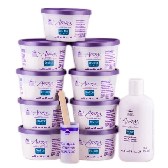 Affirm Dry and Itchy Scalp Sensitive Scalp Formula Relaxer 9 pack Retail