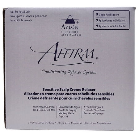 Affirm Sensitive Scalp Creme Relaxer 9 Single Applications Kit