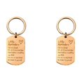 thumbnail image 1 of Affirmation Keychain, 2PC Little Reminders You Are Enough Engraved Key Rings, Inspirational Positive Gifts for Women Men Friends, Rose Gold, 1 of 5