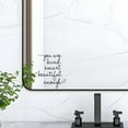 thumbnail image 1 of Affirmation Stickers You are Kind Smart Beautiful Enough, Mirror Wall Decor for Bathroom, Vinyl Peel and Stick Wall Decals for Home Decor Living Room Bedroom Girl Home Decoration (White), 1 of 7