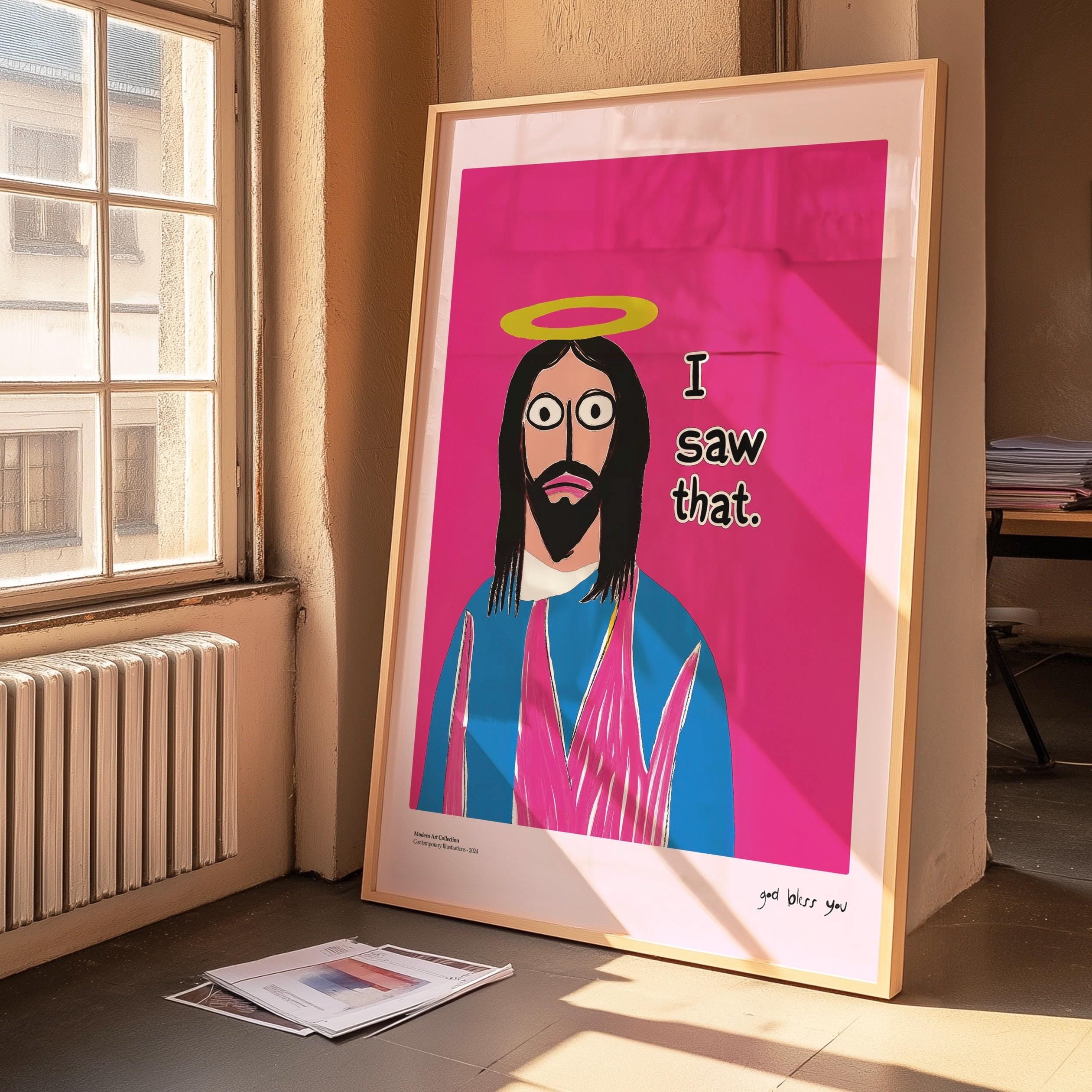 Affixzi Bathroom Print, Colorful Gallery Wall Art, Religious Inspired ...
