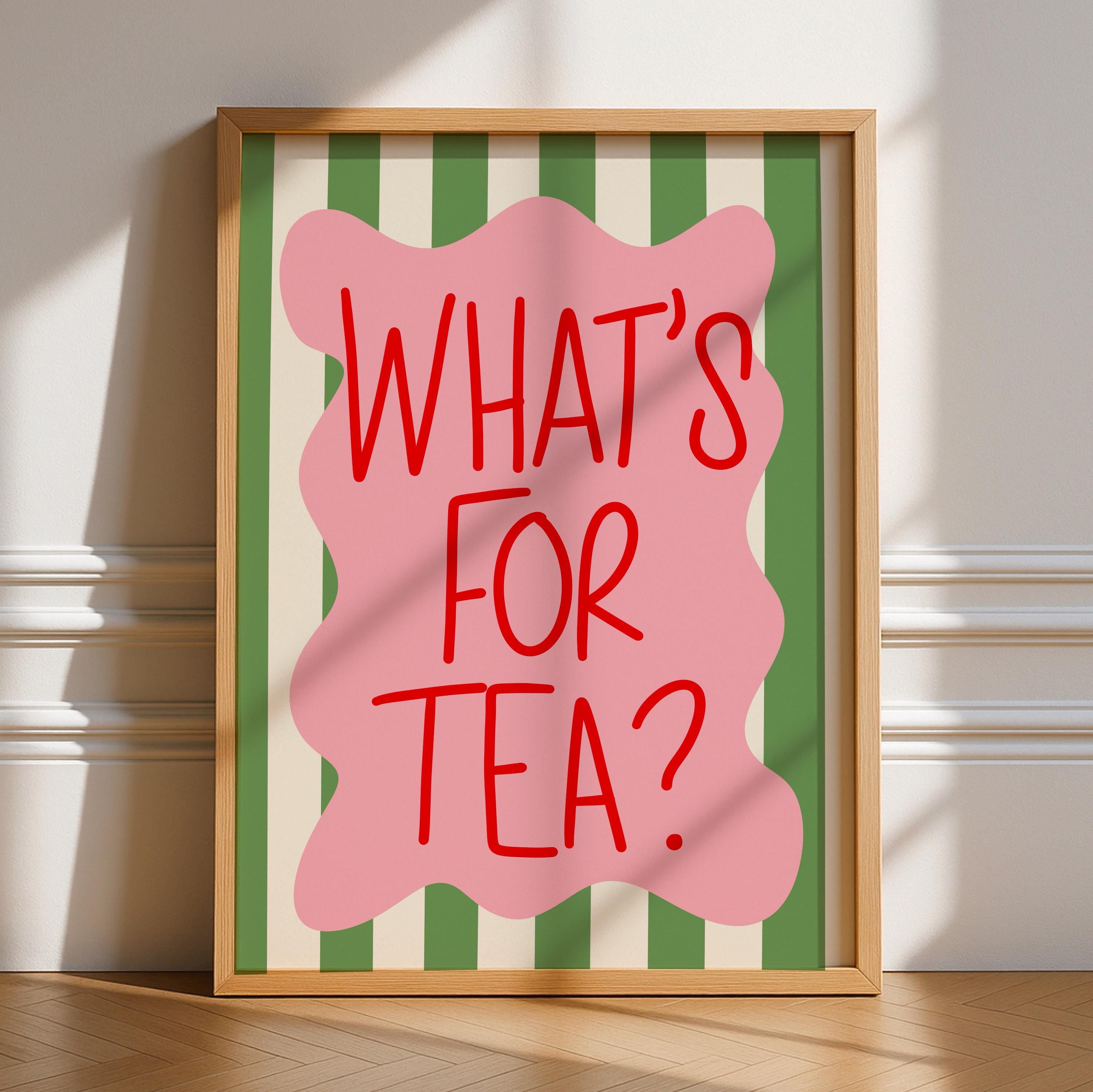 Affixzi Bold Funky Kitchen Poster, Quirky Typography Art for Trendy ...