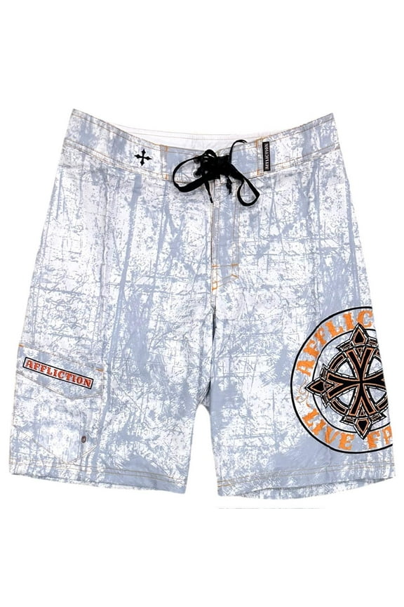 Men's Boardshorts Royal Chromatic 21" Surf Swimming Trunk (30, White)