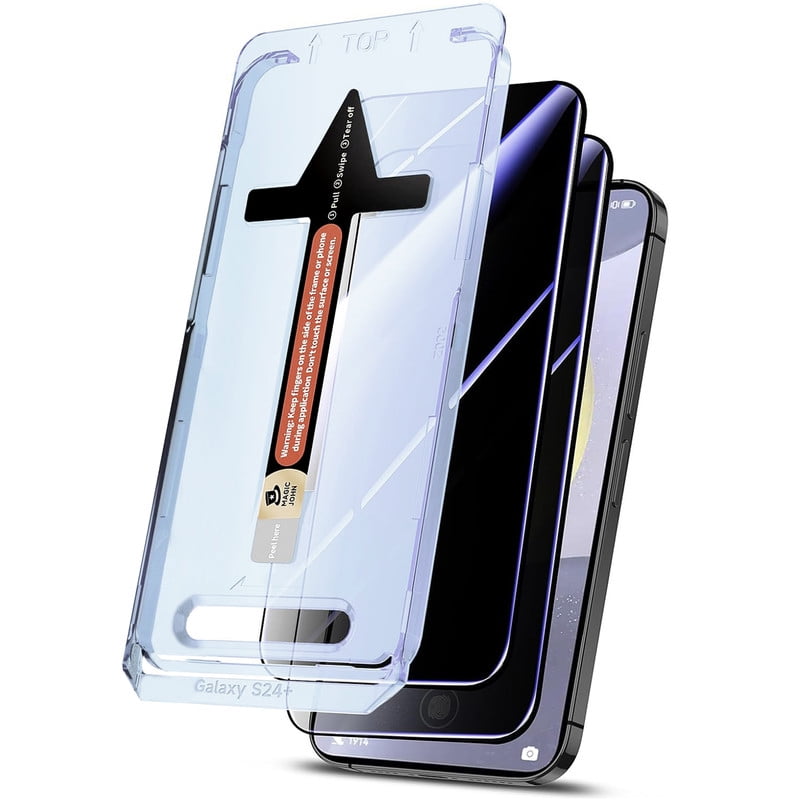 Afflux 2 Pack Tempered Glass Screen Protector for Samsung Galaxy S24