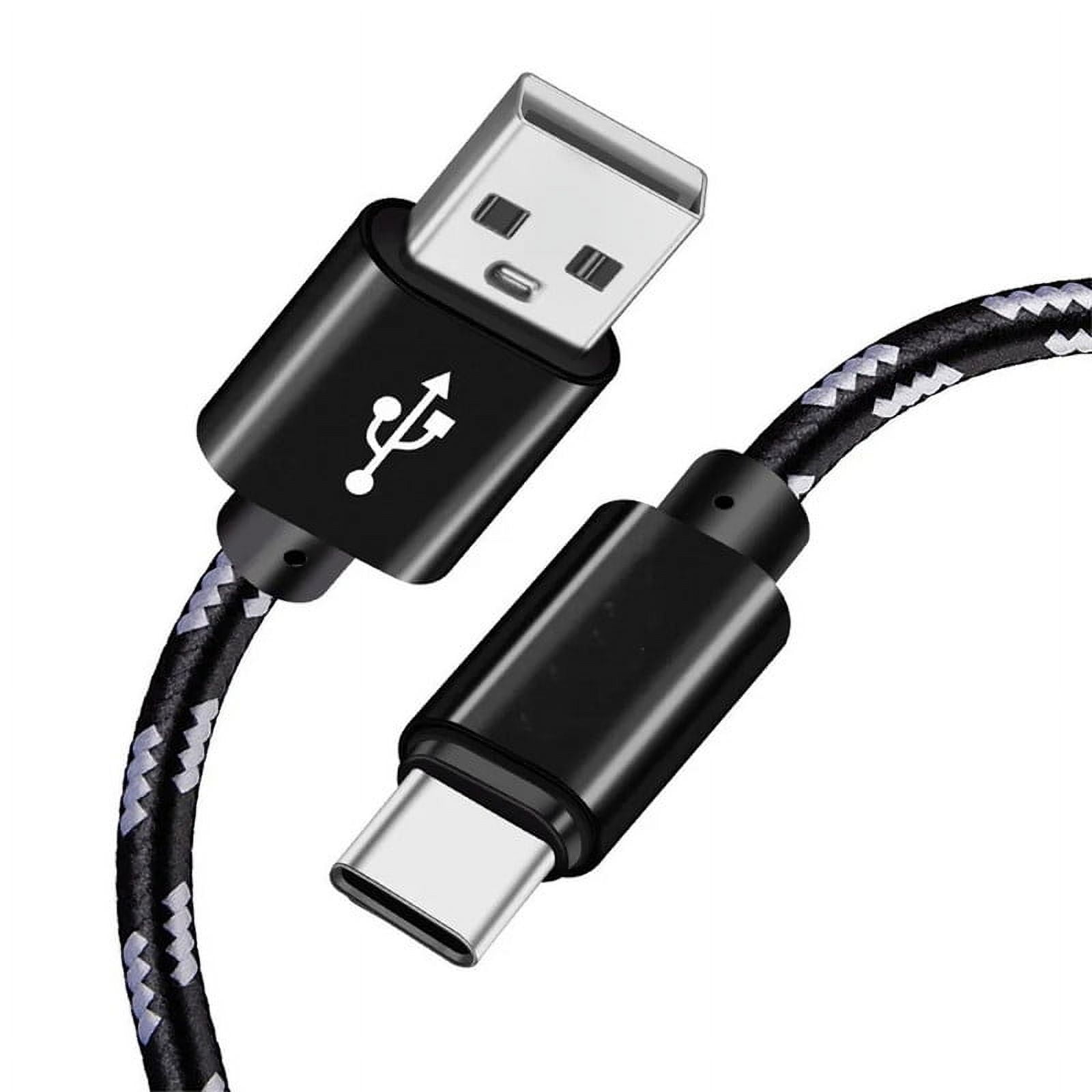 Afflux USB-A to USB-C Fast Charger Braided Type C Cable Compatible with iPhone 17 / 16 / 15 Pro Max Plus Air, Samsung Galaxy S25 S24 S23 Ultra, Google Pixel, iPad Pro, Universal (3ft, Black)