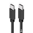 thumbnail image 1 of Afflux USB-C to USB-C PD Fast Charger OEM Charging Cable Compatible with iPhone 16 /15 Pro Max Plus / Samsung Galaxy S25 S24 S23 S22 Ultra / iPad Pro / Universal for all Type-C (3ft, Black), 1 of 5