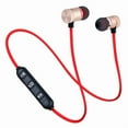 thumbnail image 1 of Afflux Universal Bluetooth 4.0 Wireless Stereo Headset Sports Earphones In-Ear Earbuds Magnet Attraction Headphones with Microphone for Cellphone Tablet iPhone 7 8 X XS Samsung Galaxy S8 S9 Note 8 9, 1 of 8