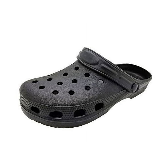 Affordable Apparel Men's Rubber Clogs (Assorted Colors) (9, Black)