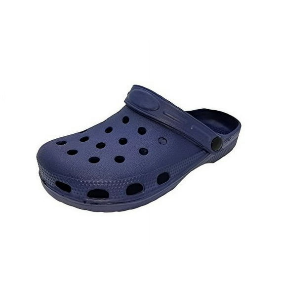 Affordable Apparel Men's Rubber Clogs (Assorted Colors) (9, Dark Blue)