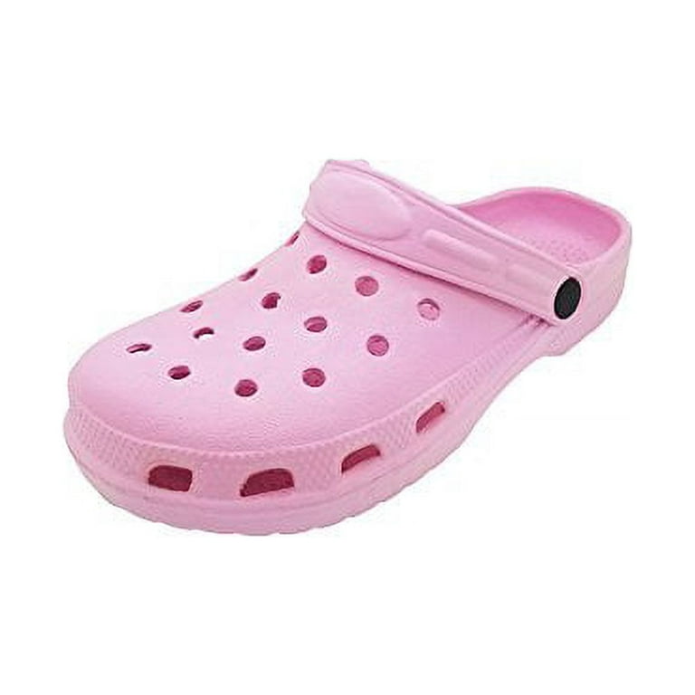 Affordable Apparel Women s Rubber Clogs Assorted Colors 9 Pink Walmart