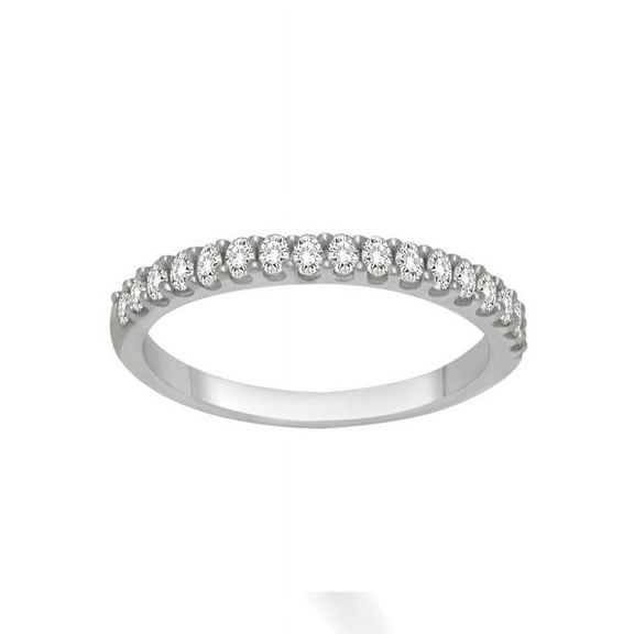 Affordable Diamond Wedding Band for Her in White Gold