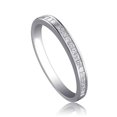 thumbnail image 1 of Affordable Half Carat Princess cut diamond wedding band Ring, 1 of 4