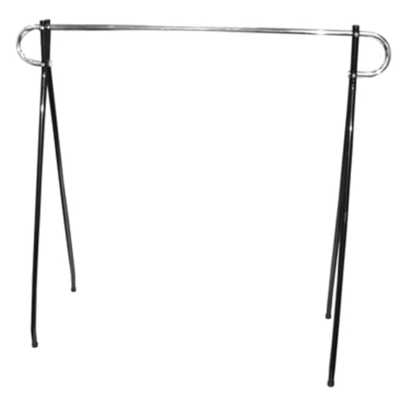 Affordable Light Use Black Beauty Single Rail Garment Rack, 48H" x 60L"