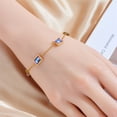 thumbnail image 1 of Affordable Luxury Fashion Elegant High-grade Colorful Geometric Glass Bracelet, 1 of 2